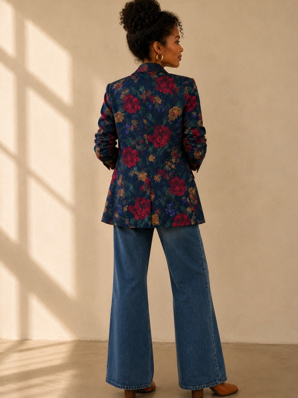 San Moire Vintage Floral Jacket